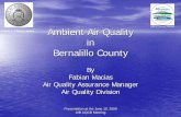Bernalillo County - City of Albuquerque · Presentation at the June 10, 2009 A/B AQCB Meeting 13 Years of Nitrogen Dioxide Bernalillo County New Mexico Annual Averages 1996 to 2008