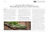 FCS3-629: Savor the Flavor: Building Flavors with Herbsing, and storing herbs at home, see the publications Culinary Herbs (HO-74) and Drying Food at Home (FCS 3-501). Common Herbs