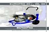 USER MANUAL SINGLE-PHASE COMPRESSORS ...USER MANUAL SINGLE-PHASE COMPRESSORS EUROPRO 30+, 36 & 40 Ref. 90647, 90037 & 80336 EUROPE PROJECTION - 228, avenue Olivier Perroy 13790 ROUSSET