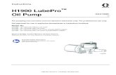 3A3169E H1900 LubePro Oil Pump - Graco · The oil input supply pump/system (DD) must have a pressure reducing valve (U). Oil Input Lines Shut-off Valve (V): Allows isolation of the