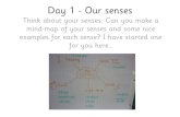 Day 1 - Our senses · Day 9 – Colour Poem Recap on the poem from yesterday. Can you write a colour poem? You could think of a theme, like African animals, yellow is the long neck