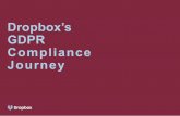 Dropbox’s GDPR Compliance Journey · for example, we wereone of the first cloud service providers to achieve ISO 27018 – the internationally recognised standard for leading practices