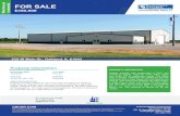 Warehouse Industrial FOR SALE - Amazon S3 · Warehouse. Industrial. PROPERTY DESCRIPTION. Subject property was constructed in 2010 and consist of roughly 1,500 SF (14%) office space