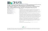 Lab Testing Beyond Usability: Challenges and ...uxpajournal.org/wp-content/uploads/pdf/JUS_Lallemand_May2017.pdf · (HCI) field has recently entered the era of user experience (UX)