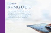 KPMG Clara€¦ · through expanded analytics capabilities. Through alliances with some of the world’s most advanced technology companies — Microsoft, IBM Watson to date — we