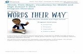 Words Their Way®: Vocabulary for Middle and High School ... · Copyright © 2017 by Pearson Education, Inc. All Rights Reserved. 3 Words Their Way®: Vocabulary for Middle and High