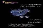 Pentair SuperFlo Pump Owner's Manual - RoyalSwimmingPools · If you have questions about ordering Pentair Water Pool and Spa ("Pentair") replacement parts, and pool products, please