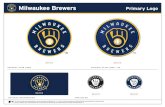 Milwaukee Brewers Primary Logo - wearegreenbay...Milwauk ewers ˜˚˛ ˝˙ˆˇ˘˝˚ ˝ ˝ Club Color Info Milwaukee Brewers Navy Pantone® 2767 C 100, M 87, Y 42, K 41 Pantone 19-4013