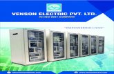 VENSON VENSON ELECTRIC PVT. LTD. · The company has a state of art manufacturing facility in Bangalore has set an ambitious growth plan for the next five years. It has recently partnered
