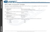 RG 400 Coaxial Cable - awcwire.com...RG 400 Coaxial Cable RG 400is a high temperature coaxial cable that is used in a wide variety of military and commercial applications. With a high