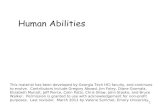 Human Abilities - Emory Universityvalerie/courses/spr11/485/... · 2011. 4. 11. · Selective attention, learning, problem solving, language •Simple predictive models. 3/61 ...