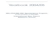 MSc/PhD/MD-PhD Neuroscience Program - Yearbook 2004/05 · 2006. 2. 7. · Biosciences (GZMB), the Center for Systems Neuroscience (ZNV), in three collaborative research centers (Sonder-forschungsbereiche,