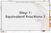 Step 1: Equivalent Fractions 1 · Year 3 – Summer Block 1 – Fractions Step 1: Equivalent Fractions 1 © Classroom Secrets Limited 2018 © Classroom Secrets Limited 2018