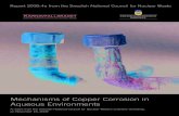 Mechanisms of Copper Corrosion in Aqueous Environments · Nuclear Technology and Radiation Protection (M 2008:05) Secretariat Eva Simic (Administrative Director) ... Introduction