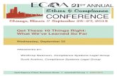 Get These 10 Things Right: What We’ve Learned So Far€¦ · Get These 10 Things Right – What We’ve Learned So Far Scott Avelino Win Swenson. 21. st. Annual Ethics & Compliance