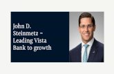 John D. Steinmetz leads Vista Bank to growth