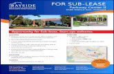 FOR SUB-LEASE · 2019. 5. 14. · Corner office Window line Cubicles Copy/file center Breakroom Elevater served FOR SUB-LEASE Parkway Center II MEDICAL/DENTAL PROPERTY SPECIALISTS