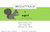 sqrrl€¦ · Secure.’’Scale.’’Adapt.’ 3 info@sqrrl.com!|!@sqrrl_inc!|!617.902.0784!!!!!sqrrl!data,!INC.,!!All!Rights!Reserved! The!Value!of!Sqrrl!and!Accumulo!