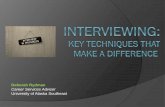 Deborah Rydman Career Services Advisor University of ...Interviewing Job search ... 907-796-6368 . Title: Interviewing: Key Techniques that Make a Difference Author: drrydman Created