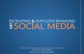 RECRUITING &EMPLOYERBRANDING ) SOCIAL MEDIA · 2012. 4. 30. · Marketing/Werbung für Produkte Aufbau einer Arbeitgebermarke Recruiting von Mitarbeitern Bekanntheit des Unternehmens