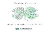 Dodge County · SUMMER 4-H CAMP Summer Camp is exciting for 4-H members. Three to four days at Upham Woods, the state 4-H camp, enjoying nature, hiking, crafts, recreation, boating,