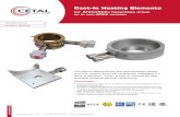 Cast-In Heating Elements - Cetal · 2017. 9. 3. · HEATING SOLIDS Cast-In Heating Elements for ATEX/IECEx hazardous areas or in non-ATEX version ATEX The cast-in heating plates and