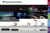 Panasonic Projector Lineup Catalog · Large-Venue Installation Portable Short Throw Home Cinema PT-DZ21K PT-DS20K PT-DW17K PT-DZ16K PT-DZ13KOptical Panel type 24.4 mm (0.96 inches)