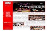 Performing Arts Newsletter Date Newsletter ISSUE 2 2013 We ...€¦ · Boogie Lou, Blame it on the Boogie and We Are Family, ... together for one rehearsal and a performance in the