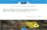 HPLC/DAD Intercomparison on Phytoplankton Pigments (HIP-1, …publications.jrc.ec.europa.eu/repository/bitstream/JRC... · 2017. 1. 12. · exercises for Phytoplankton Pigment measurements