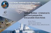 ELECTRONIC WARFARE SOUTH AFRICA 2017 International … · 2018. 4. 4. · • Timeline: “Electrical” communication & Origins of EW • Timeline: ... Stealth was still an emerging