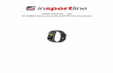 USER MANUAL EN IN 20368 Fitness bracelet inSPORTline Oxyband · The sensor must touch the skin. If the bracelet is loose, the measurement may not be accurate. Do not look directly