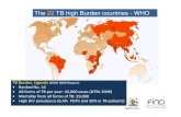 The 22 TB high Burden countries - WHO 2... · 2014. 12. 22. · The 22 TB high Burden countries - WHO The Republic of Uganda MINISTRY OF HEALTH TB Burden, Uganda (WHO 2009 Report):