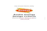 Austin Energy Design Criteria · City of Austin Electric Utility Austin Energy Design Criteria Effective October 2015June 20197 Cost: $15.00