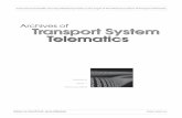Archives of Transport System Telematics · 2015. 10. 29. · Transport System Archives of Volume 8 Issue 1 February 2015 Possibilities of implementing Ambient Assisted Living concept