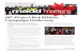 Winter 2017 th Project Red Ribbon Campaign Underwaymadd.ca/media/maddmatters/MADD_Newsletter_Winter_E_2017.pdf · Transportation Steven Del Duca, MADD Canada National President Patricia