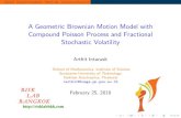 A Geometric Brownian Motion Model with Compound Poisson …science.sut.ac.th/mathematics/pairote/uploadfiles/Artit_cmu_DG.pdf · School of Mathematics, Institute of Science Suranaree