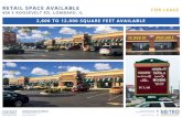RETAIL SPACE AVAILABLE FOR LEASE 400 E ROOSEVELT RD ... · 400 e roosevelt rd, lombard, il 2,600 to 12,000 square feet available for lease 56 skokie valley road highland park, illinois