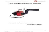 GEPARD-1000 - Klimawent€¦ · 3 15.03.2018 Portable exhaust extractor GEPARD-1000 1. Introductory Remarks The purpose of the present User’s Manual is to supply User with directions
