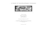 A Study of Anesthesiologist Assistants€¦ · Also, qualifications of anesthesiologist assistants are reviewed by looking at anesthesiologist assistant training and education, certification
