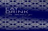 EAT Be merry DRINK - Marriott International · 2019. 10. 22. · Celebrate Christmas and the New Year. There’s something for everyone, from fun-packed Christmas parties to New Year's
