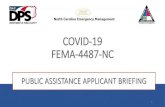 COVID-19 March 13th, 2020 FEMA-3471EM-NC · 6 Resource FEMA NC COVID-19 Website. 7 No local State of Emergency declaration is required for FEMA reimbursement eligibility in this event