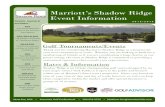 Marriott’s Shadow Ridge Event Information · 9002 Shadow Ridge Rd. Palm Desert, CA 92211 Phone: (760) 674-2700 Golf Shop: (760) 674-2633 Marriott’s Shadow Ridge Golf Course We