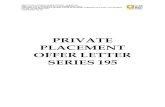 PRIVATE PLACEMENT OFFER LETTER SERIES 195 IM 24… · PRIVATE PLACEMENT OFFER LETTER ... (Formerly known as Rural Electrification Corporation Limited) (A Government of India Enterprise)