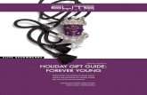 Winter 2009/2010 HOLIDAY GIFT GUIDE: FOREVER YOUNG · Platinum and diamond orchard cuff bracelet, $34,750, alex sepkus; 18K yellow gold, diamond and enamel studio 8 cuff, $27,800,