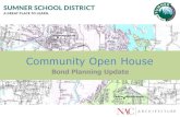 Community Open House...Community Open House Bond Planning Update Review Facilities Planning Committee Work Review Draft Bond Proposal Small Group Discussion Wrap-up discussion and