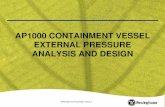 AP1000 Containment Vessel External Pressure Analysis And ... · CV STRUCTURAL ANALYSIS SUMMARY (CONT’D) Stability analysis has been performed for the containment vessel for load
