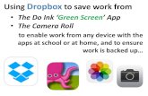 Using Dropbox to save work from - BSAK Year 4€¦ · Importing saved work onto YOUR iPad Link to Dropbox, if your iPad is already linked, you may not see this screen, remember it