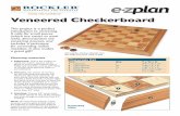 Veneered Checkerboard · This project is a perfect introduction to veneering. It calls for small pieces (which are easier to work with), demonstrates the veneering process, and includes