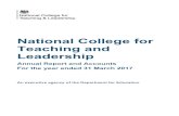 National College for Teaching and Leadership · Professional Qualifications (NPQs) until September 2017. Between April 2016 and March 2017, licensees have recruited 8,129 participants