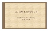 CS 160: Lecture 24 - people.eecs.berkeley.edujfc/cs160/F04/lectures/lec24/lec24… · 11/24/2004 1 CS 160: Lecture 24 Professor John Canny Fall 2004. 11/24/2004 2 Speech: the Ultimate
